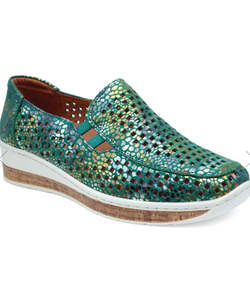 Shoes: Cassini Summer Shoe Monkey -Green Grove
