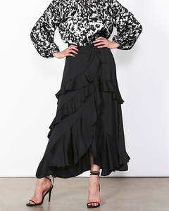 Fate Becker: Fate + Becker Midnight Flyer Skirt - Black