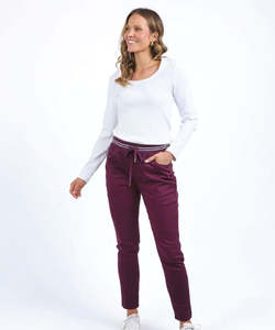 Elm: Elm Margo Jogger Dress Pants - Merlot