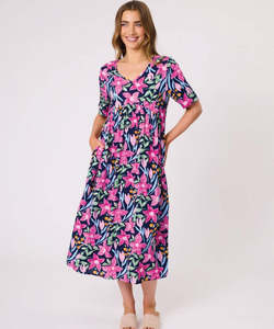 Democracy Ella Dress - Navy