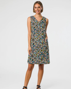 Democracy: Democracy Ruby Print Shift dress