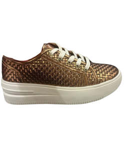 Gelato  Norwich Woven Sneaker - Bronze