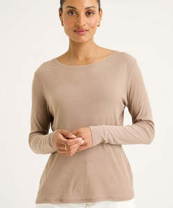 Yarra Trail: Yarra Trail Ice Layer Tee - Sandstone