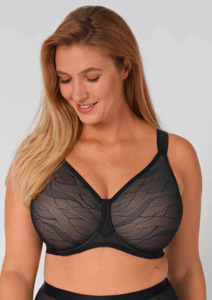 Triumph Airy Sensation W01 Minimiser Bra - Black