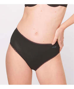 Sloggi: Sloggi Go High Waist Organic Cotton Brief - Black
