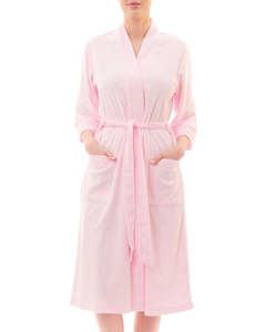 Pyjamas: Givoni Short Wrap Dressing Gown - Pink