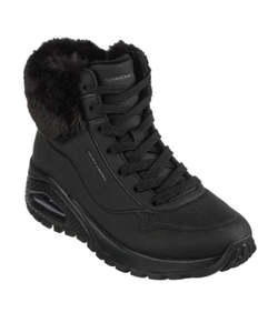Skechers Womens Uno Rugged Fall Air - Black/Black