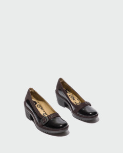 Fly London: Fly London Wasb Pump Shoe - Black Luxor