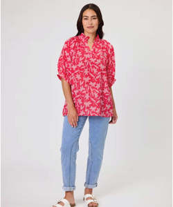 Duo Fleur Top -  Rasberry