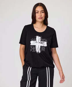 Duo: Duo June Pleat Tee - Black