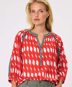 Design Nation: Design Nation Empire Top - Orange