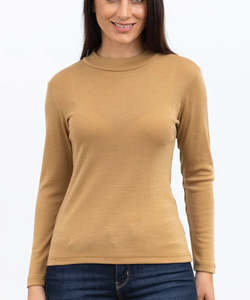 New Arrivals Winter 25: Bay Road Merino Turtle Neck - Caramel
