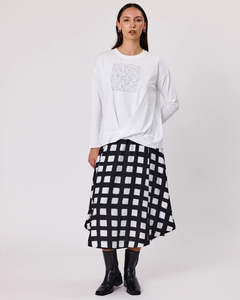 Duo Prism Long Sleeve Tee - White