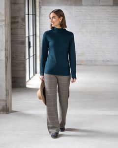 Tops Shirts Blouses: Vassalli Riley Merino Polo - Dragonfly