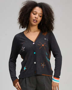 Zaket & Plover Good Energy Cardi - Charcoal