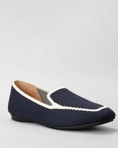 Shoes: Le Sansa Olinda Shoe - Navy/Cream