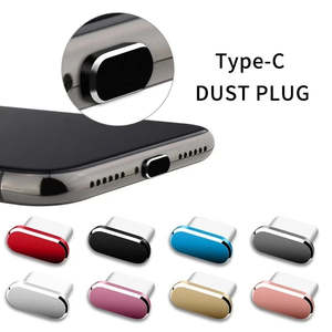 Metal Type-C Dust Plugs for Smartphones (2 Pack)