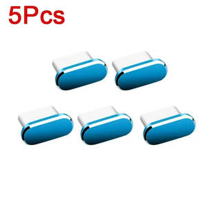 Metal Type-C Dust Plugs for Smartphones (5 Pack)