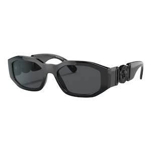 Versace VE4361 536087 Sunglasses - Black Frame, Dark Grey Lens