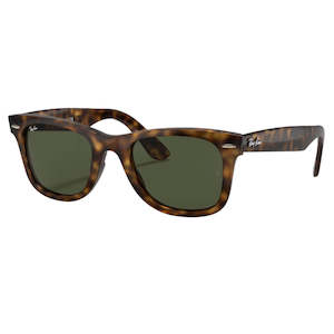 Ray-Ban Wayfarer RB4340 710 - Light Havana Frame, Green Lens