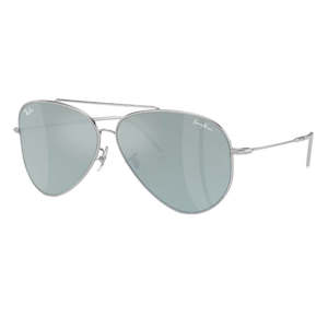 Ray-Ban Aviator Reverse RBR0101S 003/30 - Silver Frame with Silver Lens