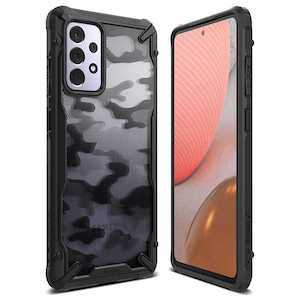 Samsung Galaxy A72 Case Camo Black Fusion X By Ringke