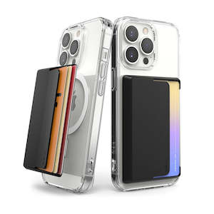 Magnetic Side Slot Card Holder Black by Ringke