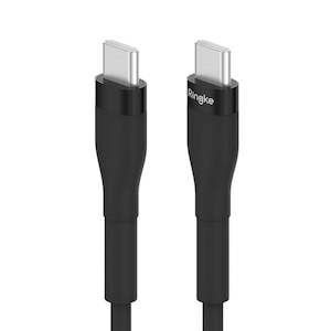 Mobile Phone Usb Cables: Ringke Fast Charging Pastel C to C 1.2m Black Cable