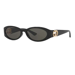 Gucci Sunglasses: Gucci GG1660S 001 Women’s Sunglasses - Black Frame, Grey Lenses