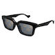 Gucci GG1543S 001 Men’s Sunglasses - Black Frame, Transparent Lenses