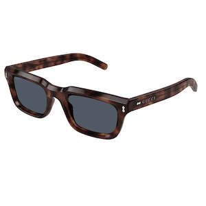 Gucci Sunglasses: Gucci GG1524S 002 Men’s Sunglasses - Havana Frame, Blue Lenses