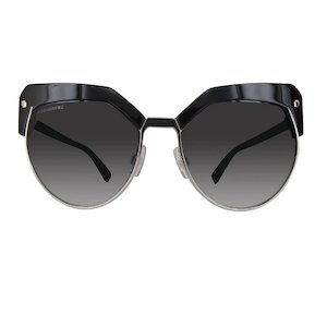 Dsquared Sunglasses: Dsquared2 DQ0254 01B 57 Grey Black