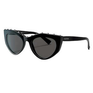 Valentino Sunglasses: Valentino VA4060 500187 53 Smoke Black