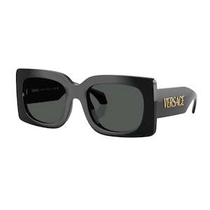 Versace VE4496U Sunglasses – Black Frame, Grey Lens