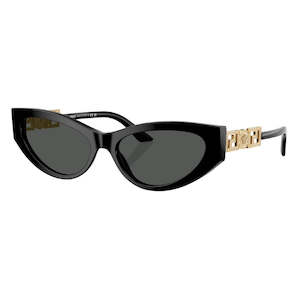 Versace VE4470B GB1/87 Sunglasses - Black Frame, Dark Grey Lens