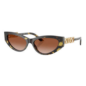 Versace Sunglasses: Versace VE4470B 547013 Sunglasses - Havana Frame, Brown Gradient