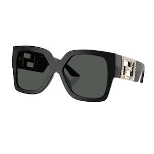 Versace VE4402 547887 Sunglasses - Black Frame, Dark Grey Lens