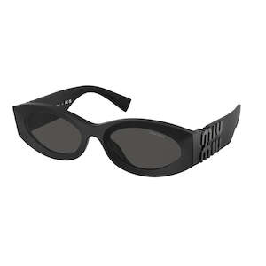 Miu Miu MU 11WS 1BO5S0 Women’s Sunglasses – Matte Black, Dark Grey Lenses