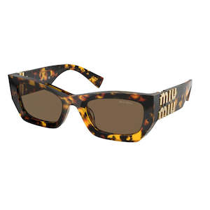 Miu Miu Sunglasses: Miu Miu MU 09WS VAU06B Women’s Sunglasses – Honey Havana, Dark Brown Lenses