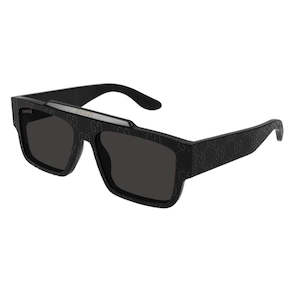 Gucci Mens Sunglasses: Gucci GG1460S 006 Men’s Sunglasses - Black Frame, Grey Lenses