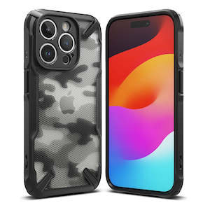 iPhone 15 Pro Max Case 6.7" Fusion-X Camo-Black By Ringke