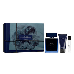 Mens Perfume: Narciso Rodriguez Blue Noir EDP 100ml 3pc Gift Set for Men
