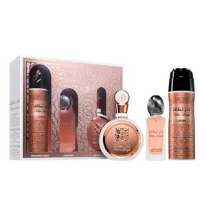 Perfume Giftset: Lattafa Fakhar Rose 100ml EDP 3pc Gift Set for Women