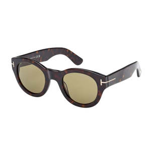 Tom Ford Sunglasses: Tom Ford FT1212 52N Unisex Sunglasses – Dark Havana