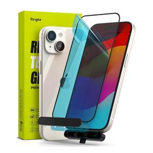 Mobile Phone Screen Protectors: iPhone 15 Plus Screen Protector Full Cover Glass By Ringke