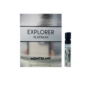 Mens Perfume: Mont Blanc Explorer Platinum EDP 2ml Vial Sample