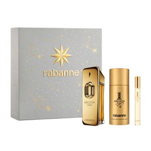 Mens Perfume: Rabanne Million Gold EDP Intense 100ml 3 Piece Gift Set – Men