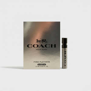Mens Perfume: Coach Man Pure Platinum Parfum 1.2ml Vial Sample