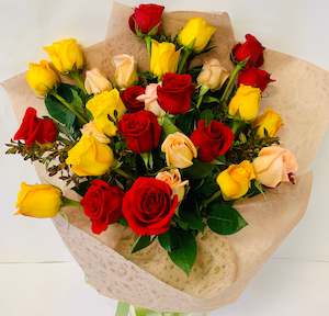 Chinese New Year: 30 Mixed Colour Rose Bouquet
