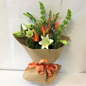 Lilies and Bells of Ireland Bouquet